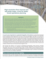 High-resolution flow-channel and wet-areas maps: a tool for better forest operations planning High-resolution flow-channel and wet-areas maps: a tool for better forest operations planning